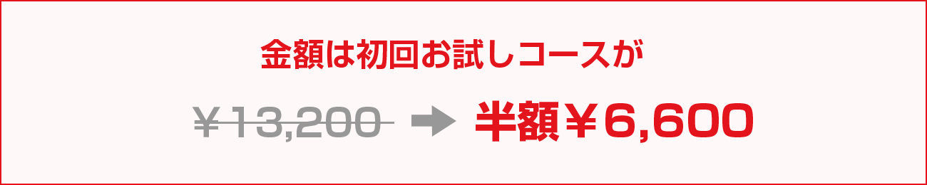 初回トライアルキャンペーン　半額￥4000